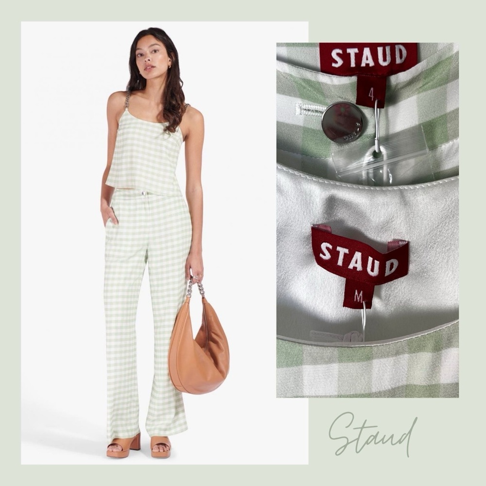 RARE NWT STAUD Set! Carole Top (M) + Costello Pant (4) SET